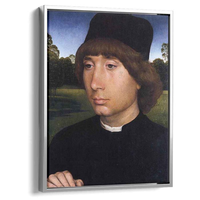 Portrait of a Young Man before a Landscape (1480) by Hans Memling