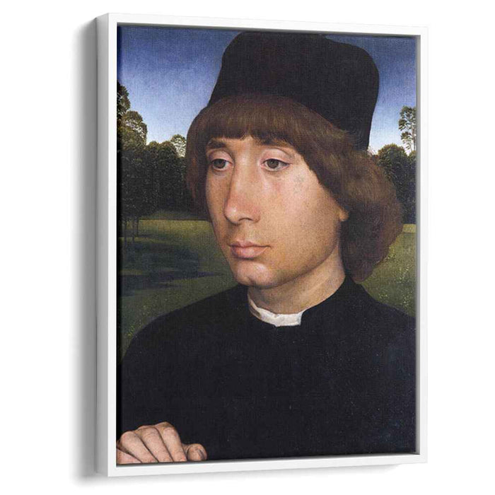 Portrait of a Young Man before a Landscape (1480) by Hans Memling