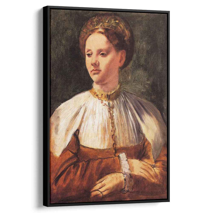 Portrait of a Young Woman (after Bacchiacca) (1859) by Edgar Degas