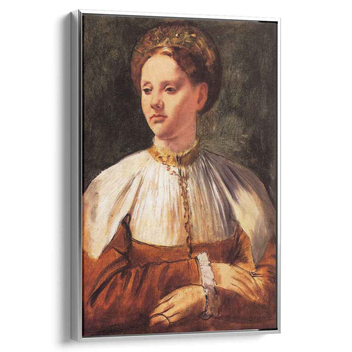 Portrait of a Young Woman (after Bacchiacca) (1859) by Edgar Degas