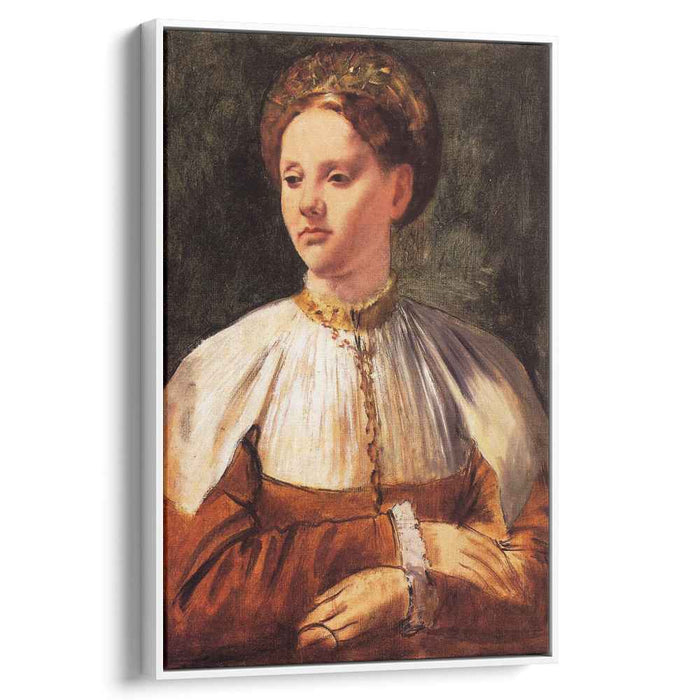 Portrait of a Young Woman (after Bacchiacca) (1859) by Edgar Degas