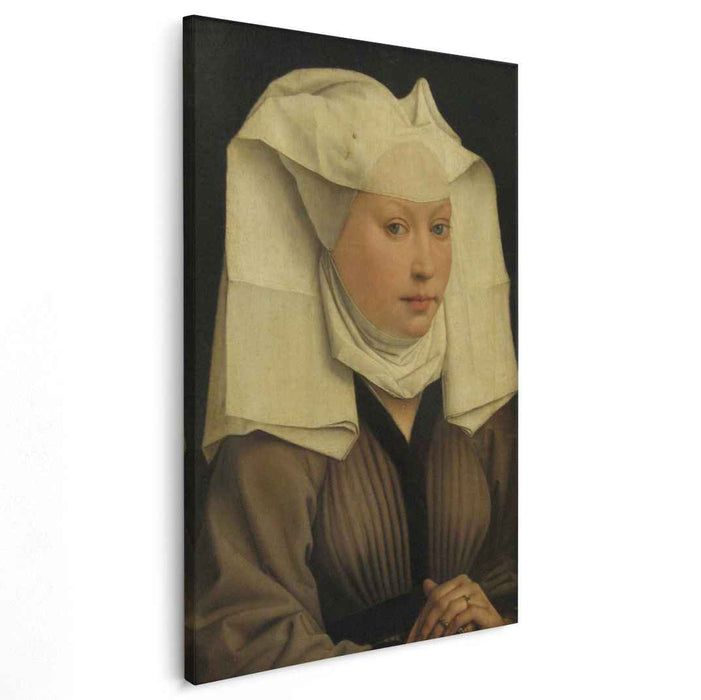 Portrait of a Young Woman in a Pinned Hat (1435) by Rogier van der Weyden
