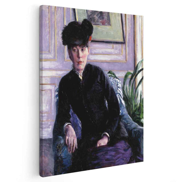 Portrait of a Young Woman in an Interior (1877) by Gustave Caillebotte