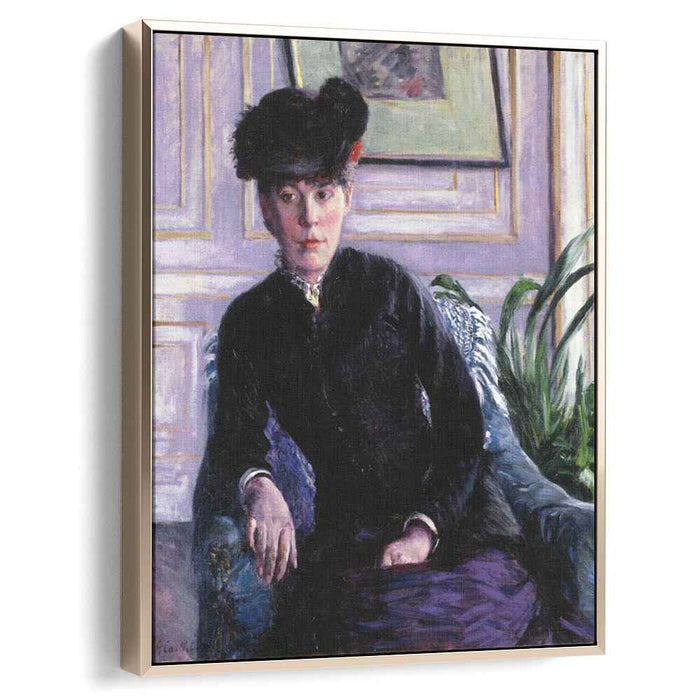 Portrait of a Young Woman in an Interior (1877) by Gustave Caillebotte