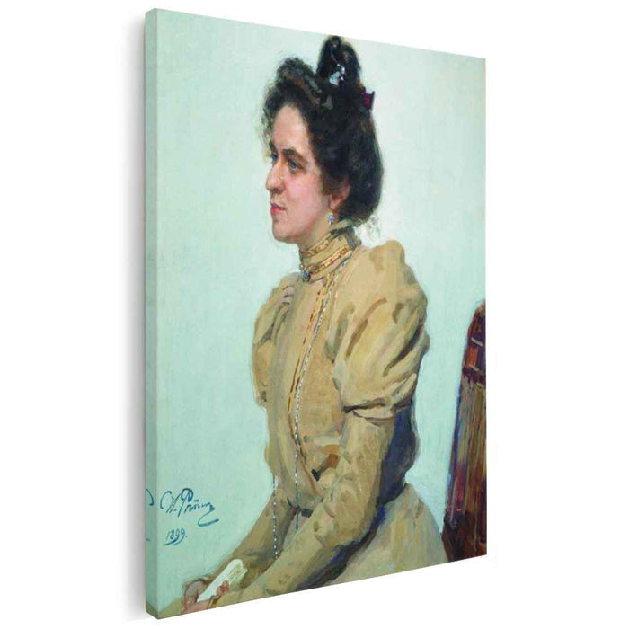 Portrait of actress Lyubov Sazonova-Shuvalova (1899) by Ilya Repin