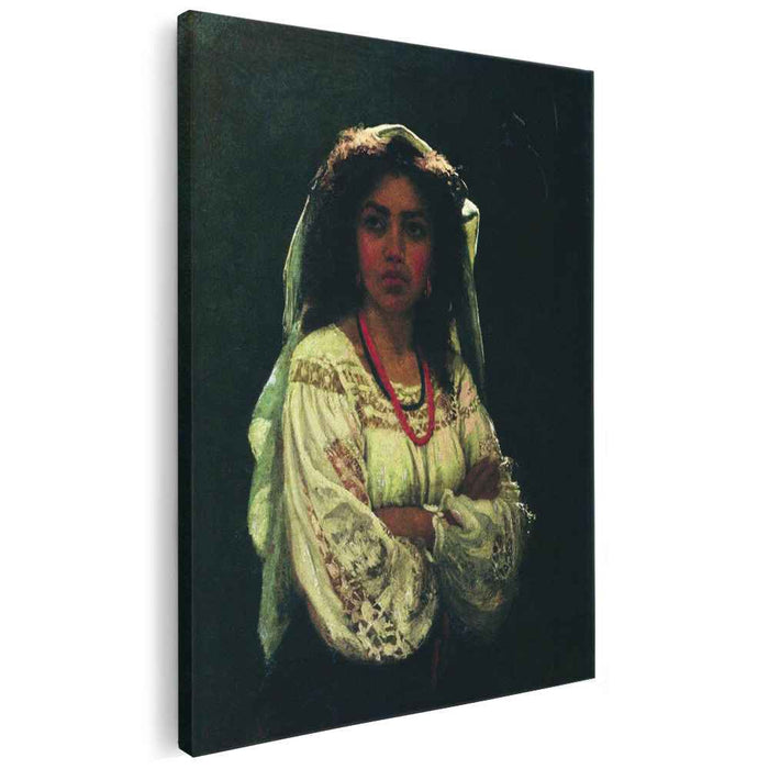 Portrait of an Italian woman (1870) by Ilya Repin