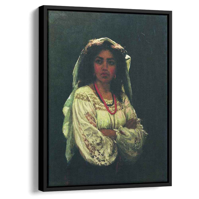 Portrait of an Italian woman (1870) by Ilya Repin