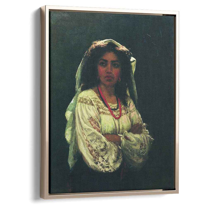 Portrait of an Italian woman (1870) by Ilya Repin