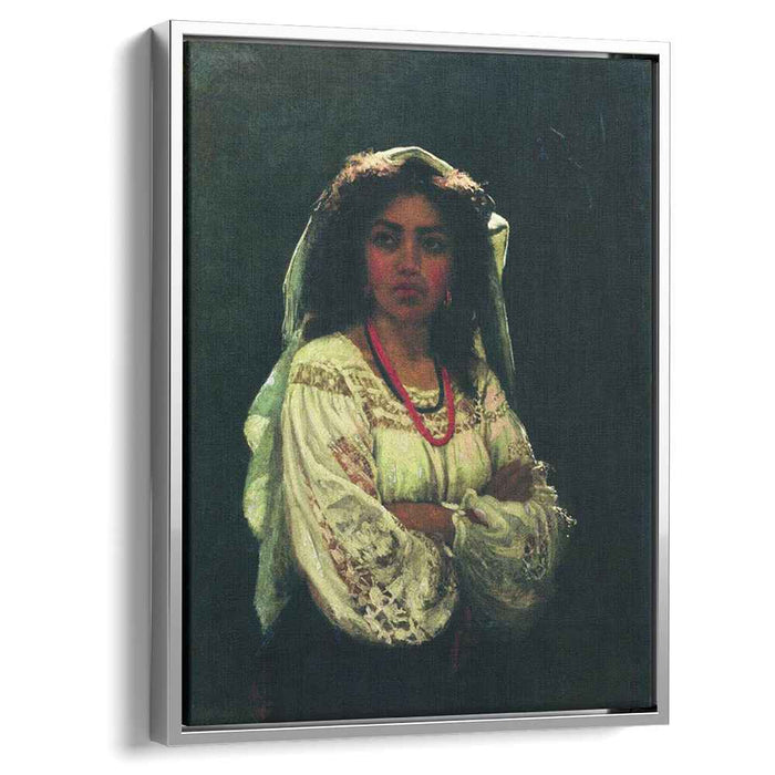Portrait of an Italian woman (1870) by Ilya Repin