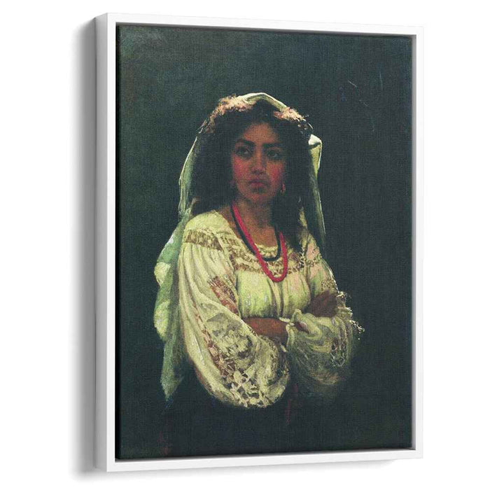 Portrait of an Italian woman (1870) by Ilya Repin