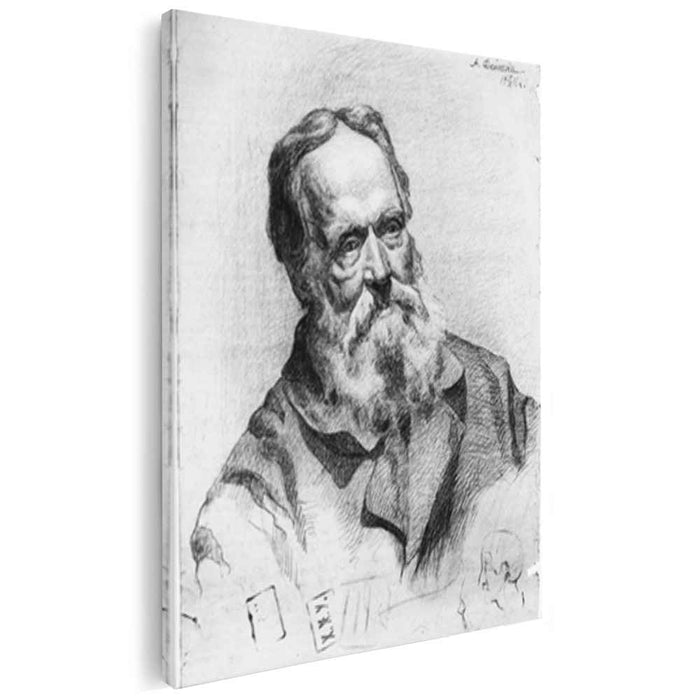 Portrait of an old man (1916) by Aleksandr Deyneka