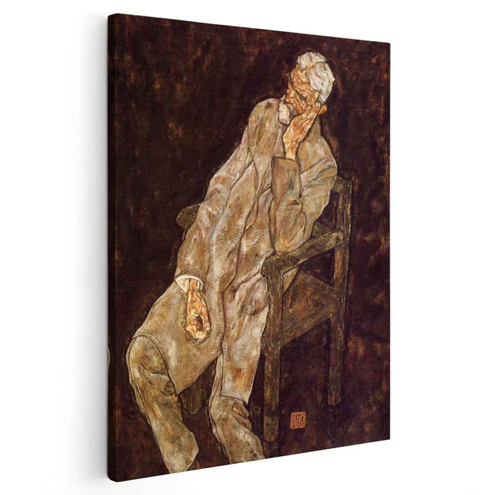 Portrait of an Old Man (Johann Harms) (1916) by Egon Schiele