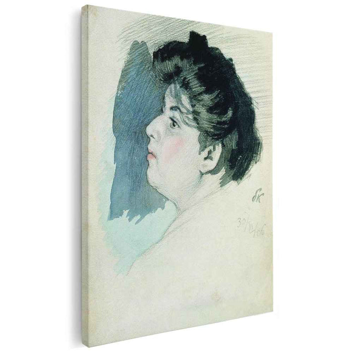 Portrait of an Unknown Woman (1906) by Boris Kustodiev