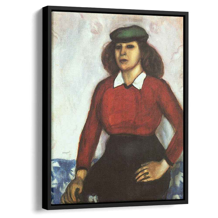 Portrait of artist's sister (Aniuta) (1910) by Marc Chagall