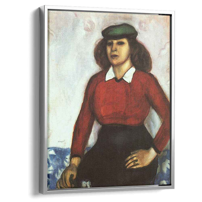 Portrait of artist's sister (Aniuta) (1910) by Marc Chagall