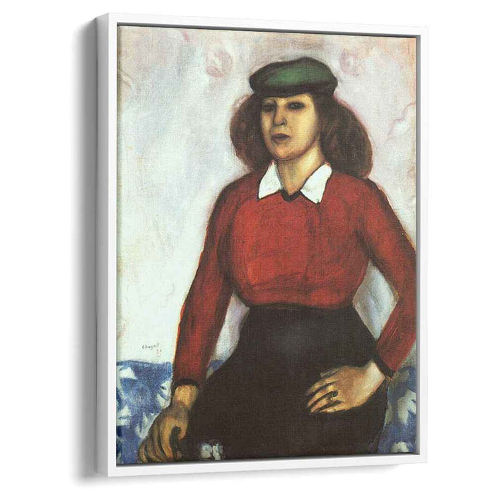 Portrait of artist's sister (Aniuta) (1910) by Marc Chagall