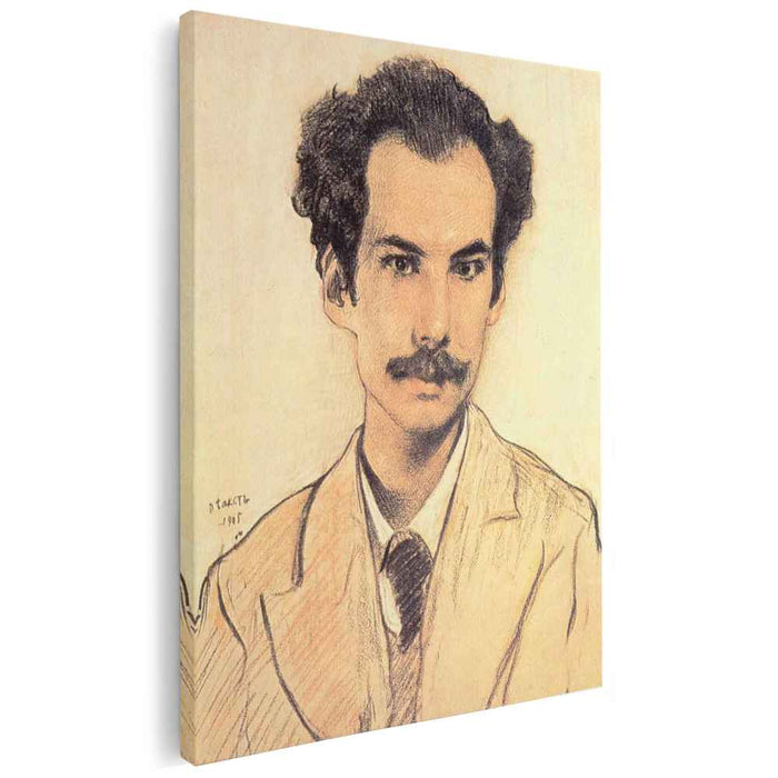 Portrait of Boris Nikolayevich Bugaev (Andrey Bely) (1905) by Leon Bakst