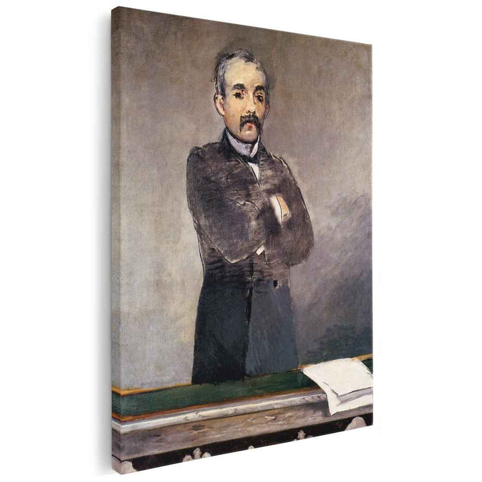 Portrait of Clemenceau at the tribune (1880) by Edouard Manet