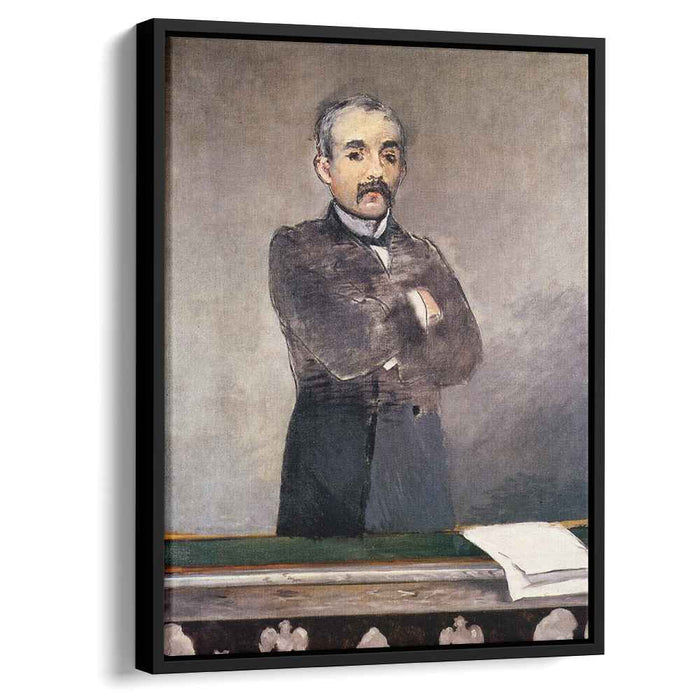 Portrait of Clemenceau at the tribune (1880) by Edouard Manet