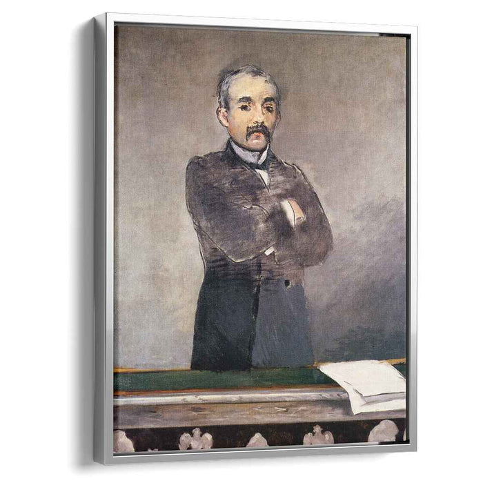 Portrait of Clemenceau at the tribune (1880) by Edouard Manet