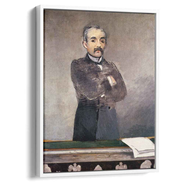 Portrait of Clemenceau at the tribune (1880) by Edouard Manet
