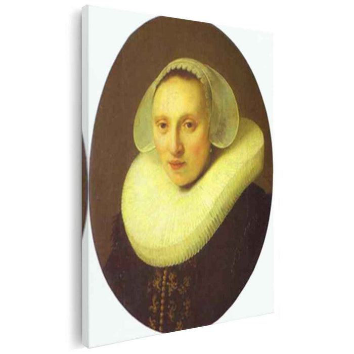 Portrait of Cornelia Pronck, Wife of Albert Cuyper, at the age of 33 by Rembrandt
