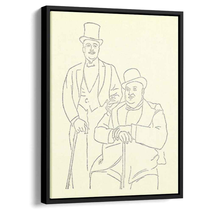 Portrait of Diaghilev and Seligsberg (1917) by Pablo Picasso