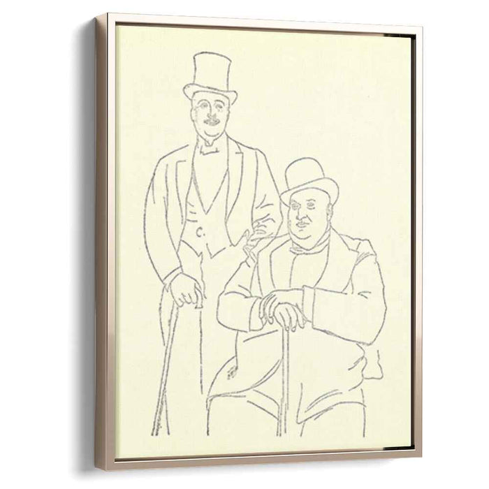 Portrait of Diaghilev and Seligsberg (1917) by Pablo Picasso