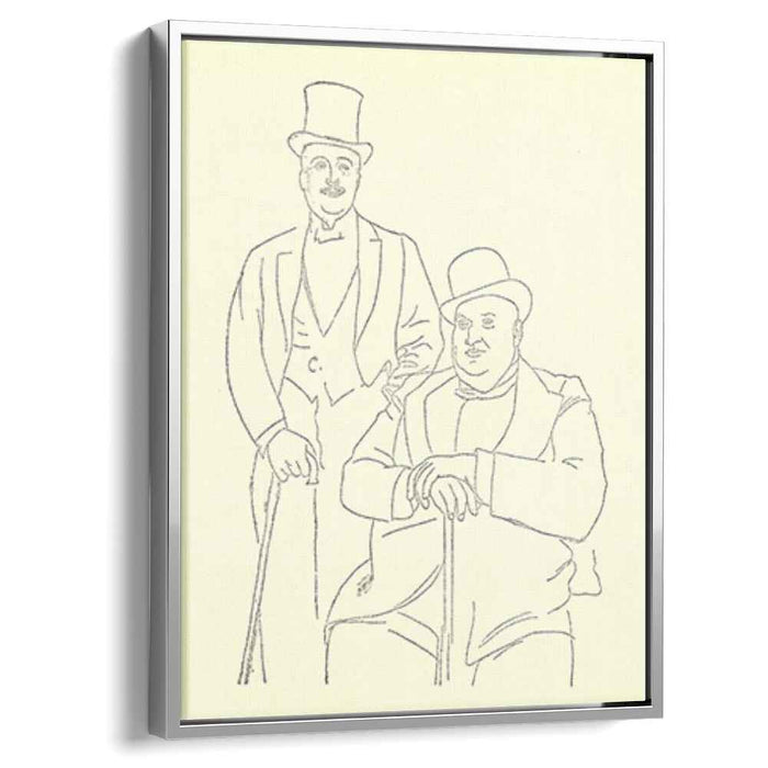 Portrait of Diaghilev and Seligsberg (1917) by Pablo Picasso