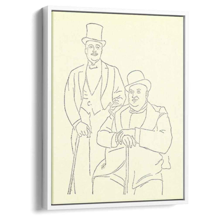 Portrait of Diaghilev and Seligsberg (1917) by Pablo Picasso