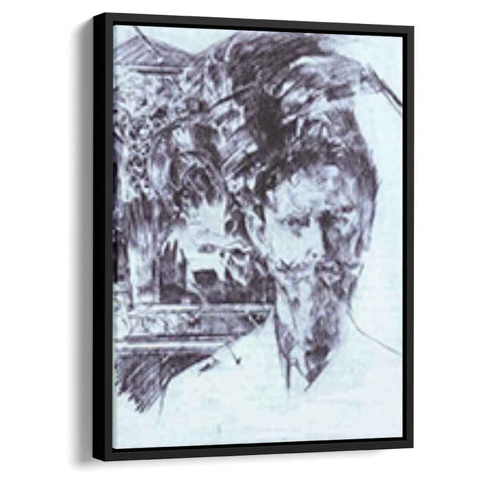 Portrait of Doctor Fiodor Usoltsev with an Icon in the Background (1904) by Mikhail Vrubel