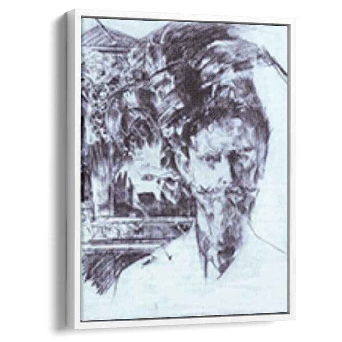 Portrait of Doctor Fiodor Usoltsev with an Icon in the Background (1904) by Mikhail Vrubel