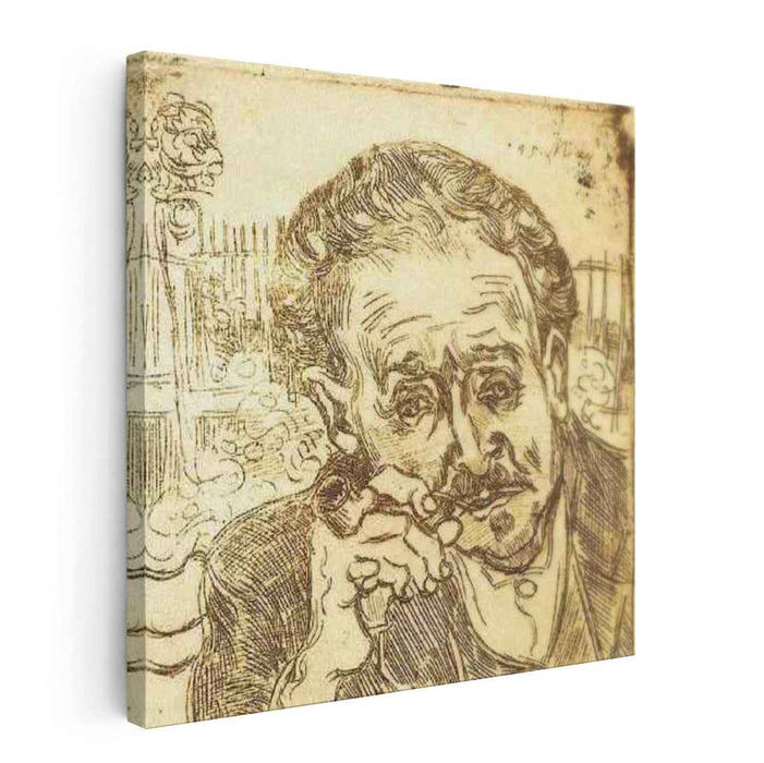 Portrait of Doctor Gachet (A man with pipe) (1890) by Vincent van Gogh