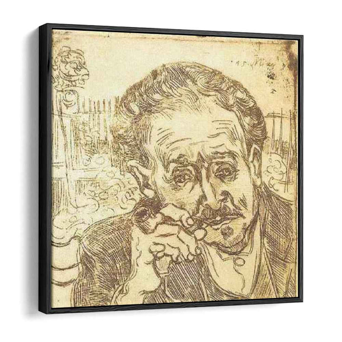 Portrait of Doctor Gachet (A man with pipe) (1890) by Vincent van Gogh
