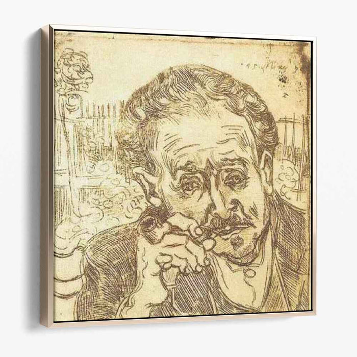 Portrait of Doctor Gachet (A man with pipe) (1890) by Vincent van Gogh