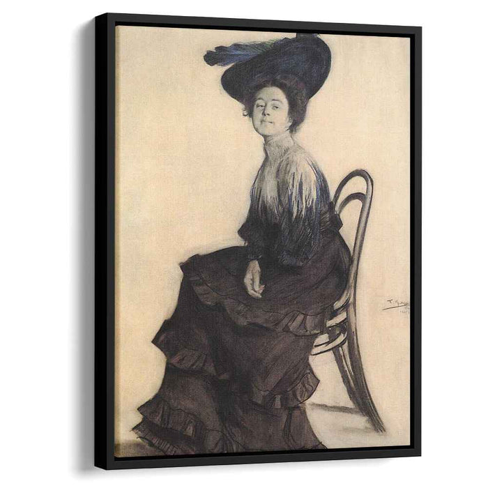 Portrait of E.A. Polevitskaya (1905) by Boris Kustodiev