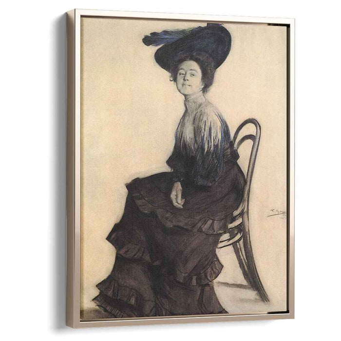 Portrait of E.A. Polevitskaya (1905) by Boris Kustodiev