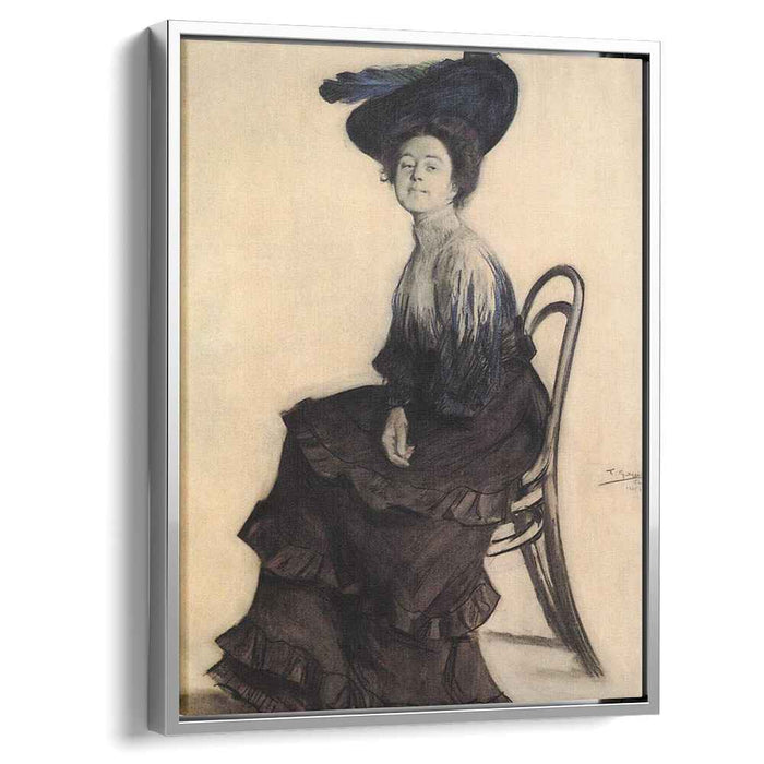 Portrait of E.A. Polevitskaya (1905) by Boris Kustodiev