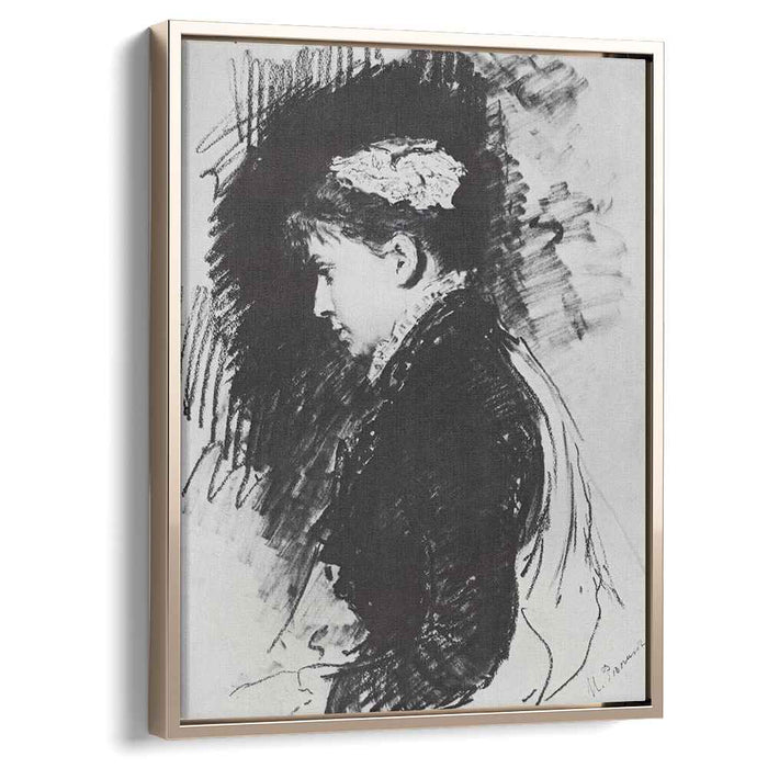 Portrait of E.D. Batasheva (1891) by Ilya Repin