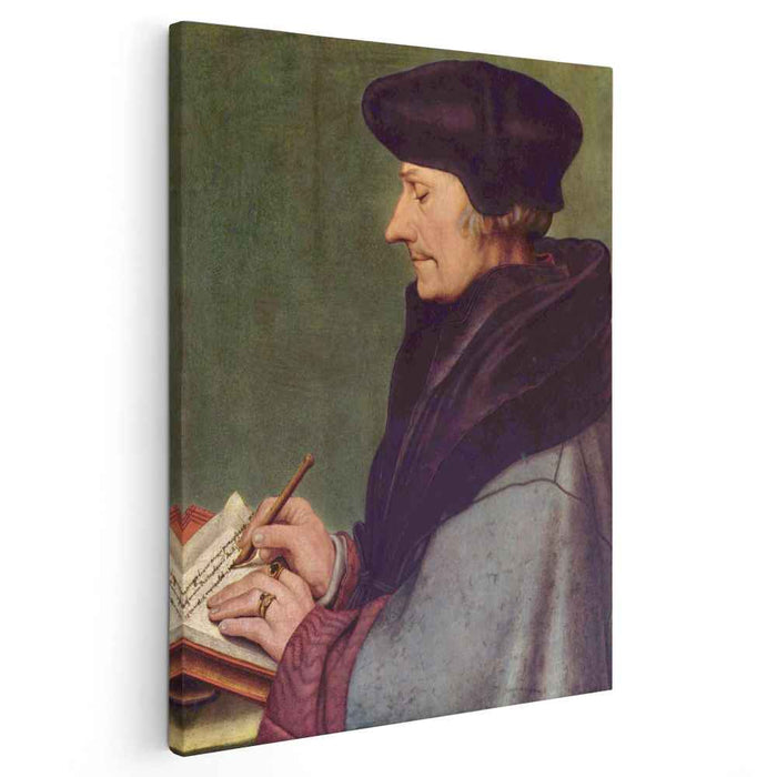 Portrait of Erasmus of Rotterdam Writing (1523) by Hans Holbein the Younger