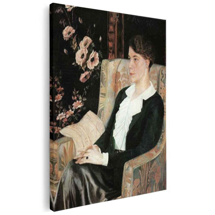 Portrait of Evdokiya Nikolaevna Glebova, the Artist's Sister by Pavel Filonov