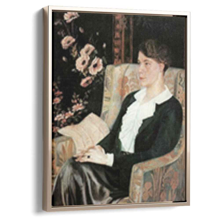 Portrait of Evdokiya Nikolaevna Glebova, the Artist's Sister by Pavel Filonov