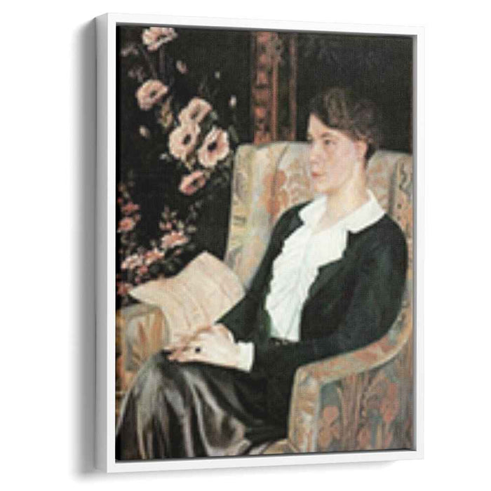 Portrait of Evdokiya Nikolaevna Glebova, the Artist's Sister by Pavel Filonov