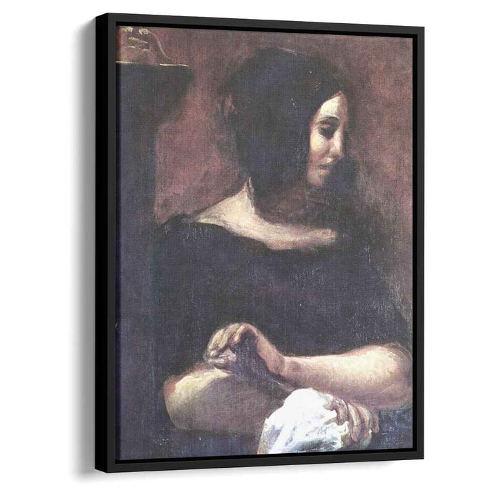 Portrait of George Sand (1838) by Eugene Delacroix