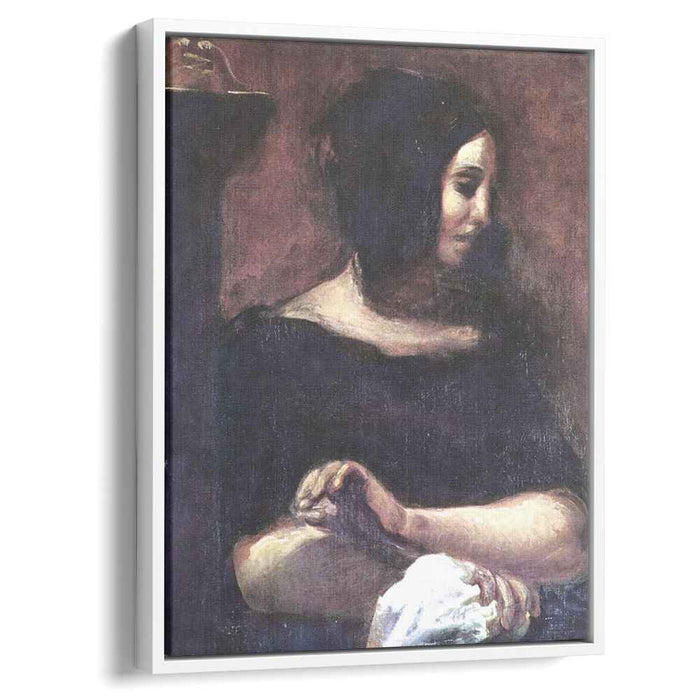 Portrait of George Sand (1838) by Eugene Delacroix