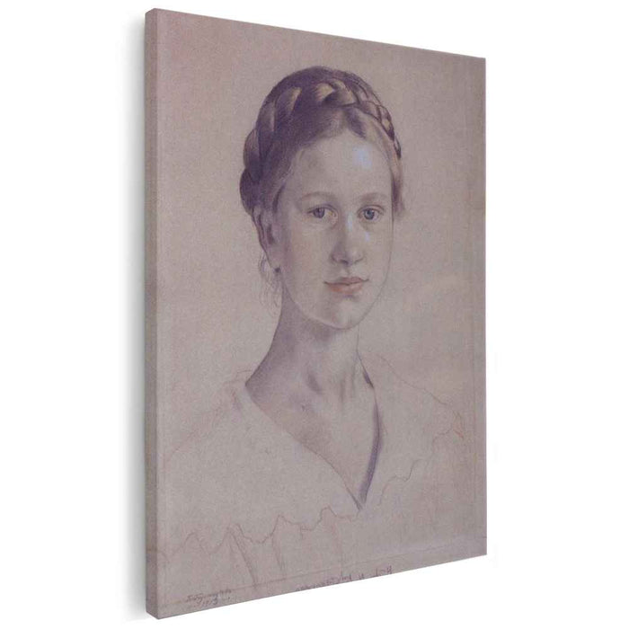 Portrait of I.B. Kustodieva, daughter of the artist by Boris Kustodiev