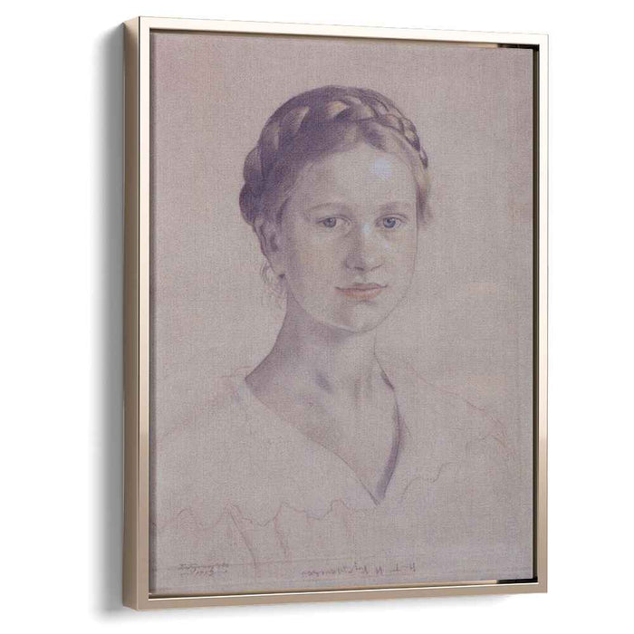 Portrait of I.B. Kustodieva, daughter of the artist by Boris Kustodiev