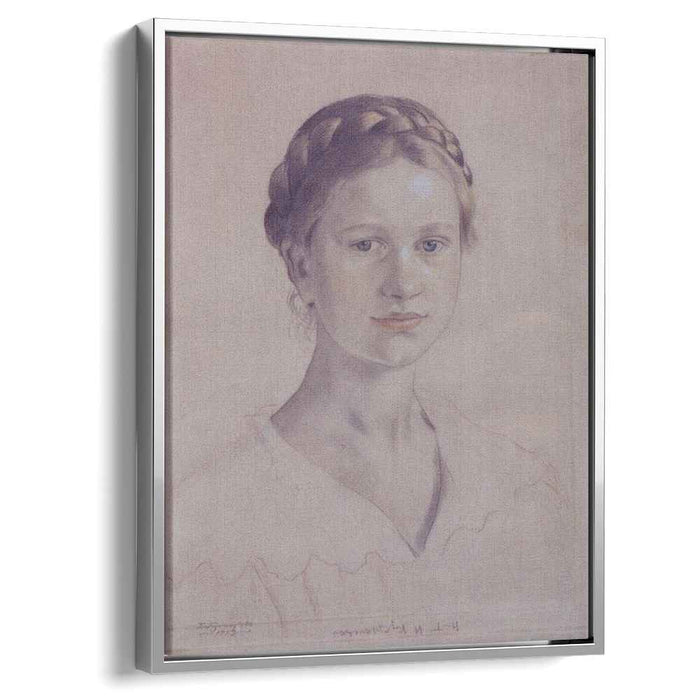 Portrait of I.B. Kustodieva, daughter of the artist by Boris Kustodiev