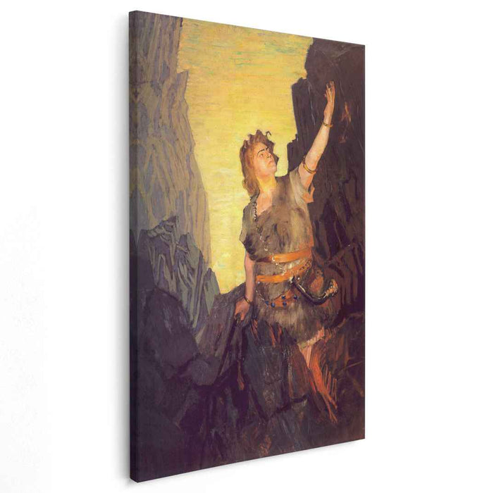 Portrait of Ivan Yershov, the role of Siegfried by Boris Kustodiev