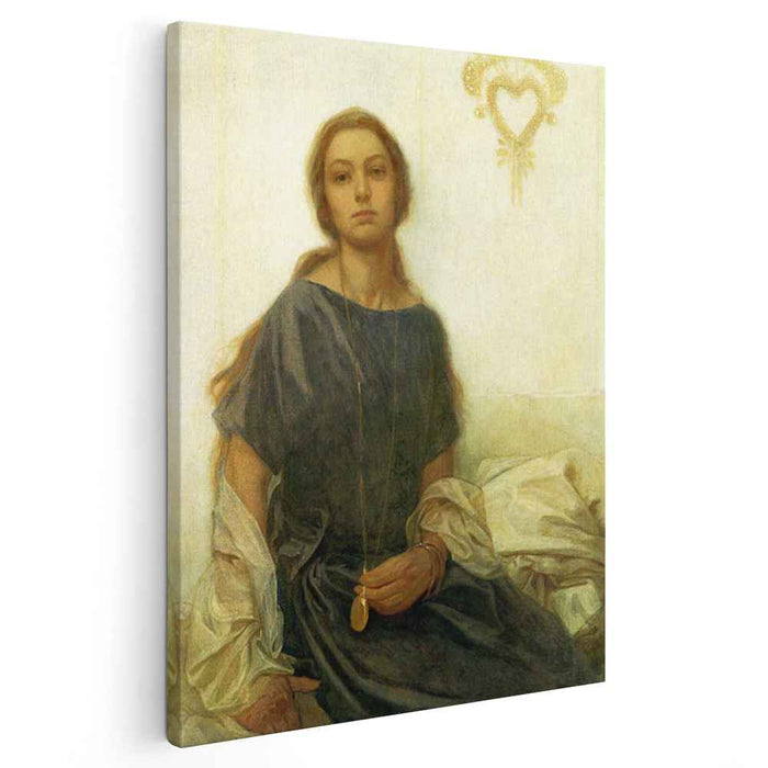 Portrait of Jaroslava (1930) by Alphonse Mucha